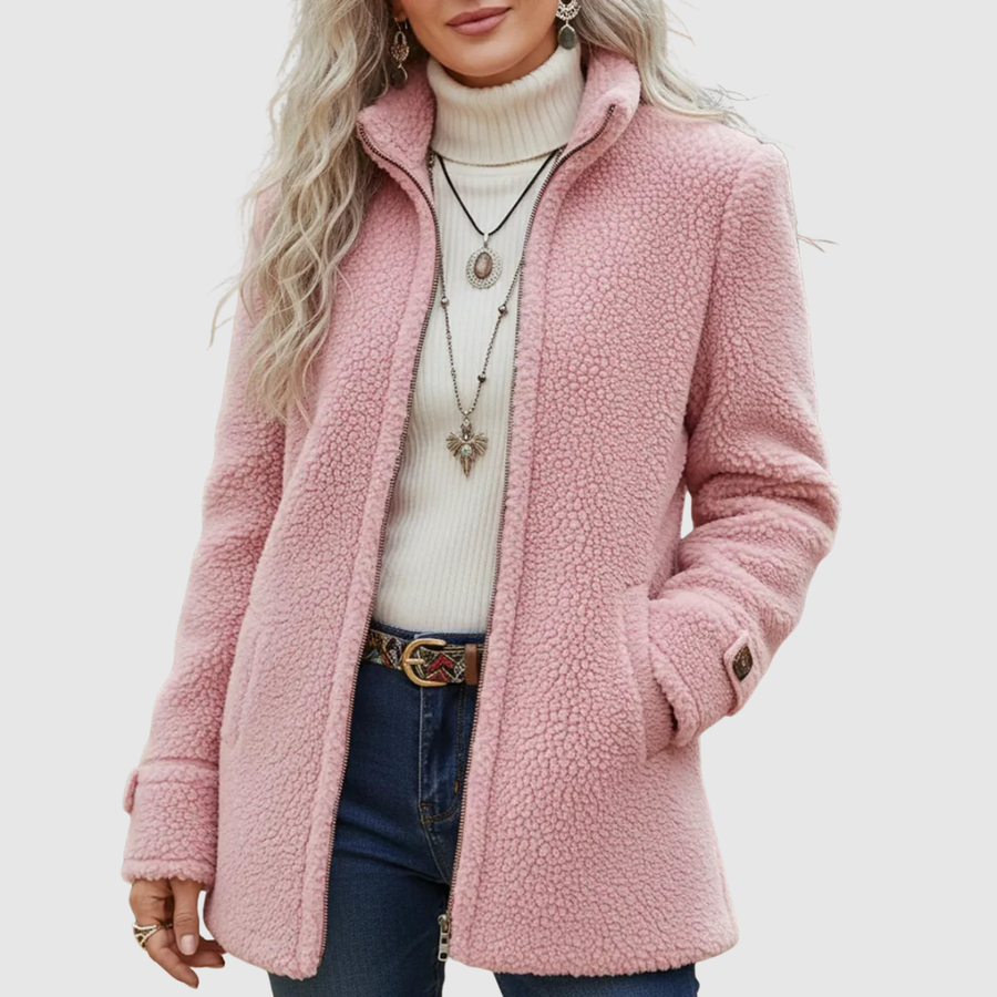 Cassandra | Soft and elegant jacket with a zipper closure
