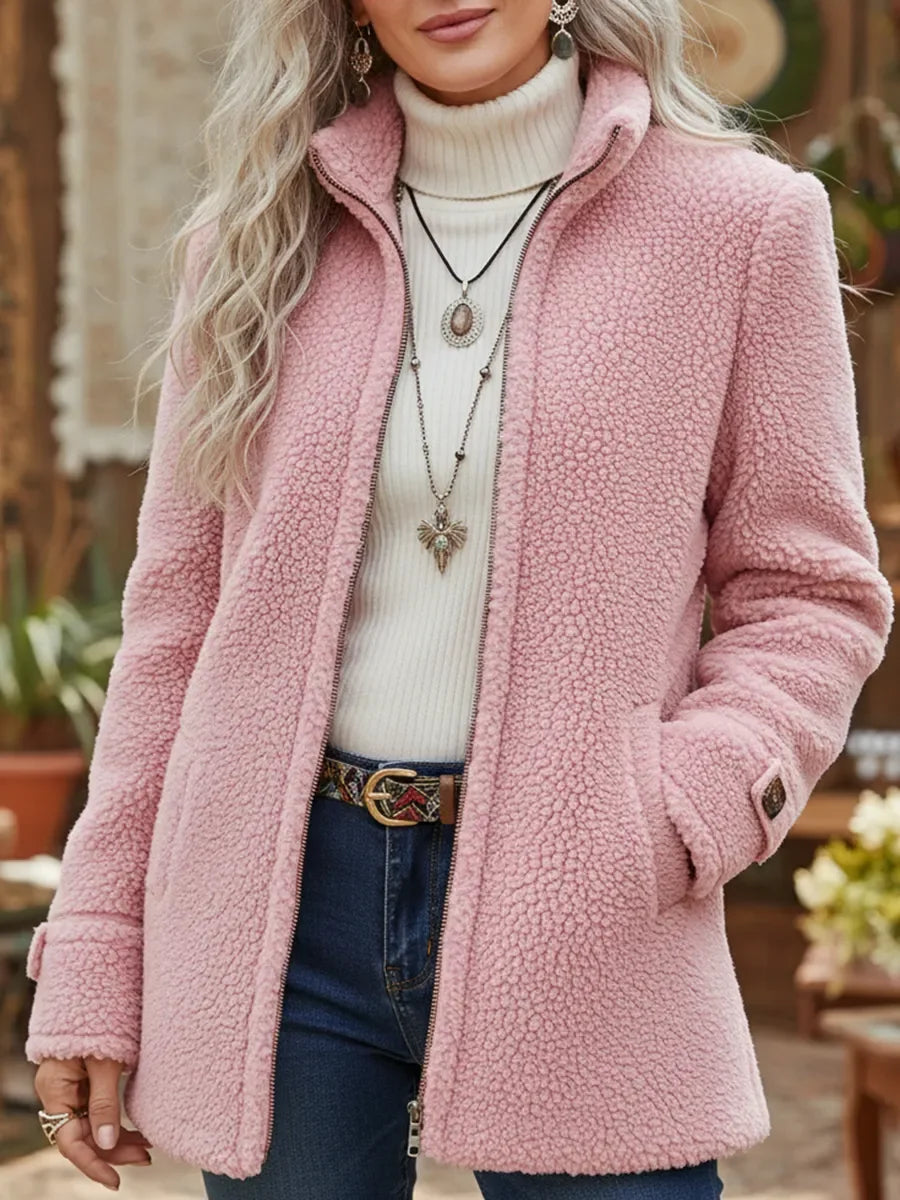 Cassandra | Soft and elegant jacket with a zipper closure