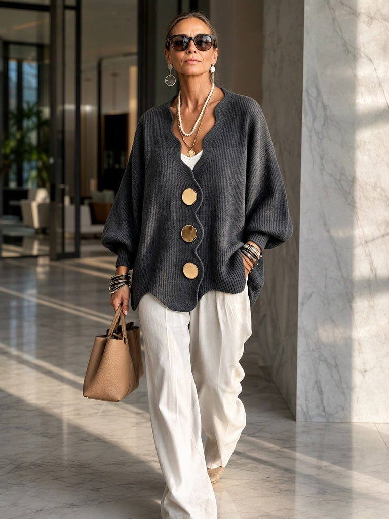 Livia | Everyday Button Front Cardigan Sweater