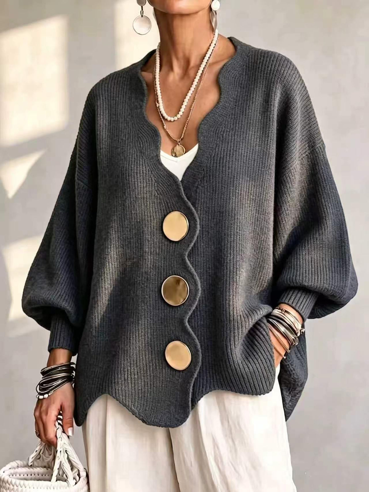 Livia | Everyday Button Front Cardigan Sweater