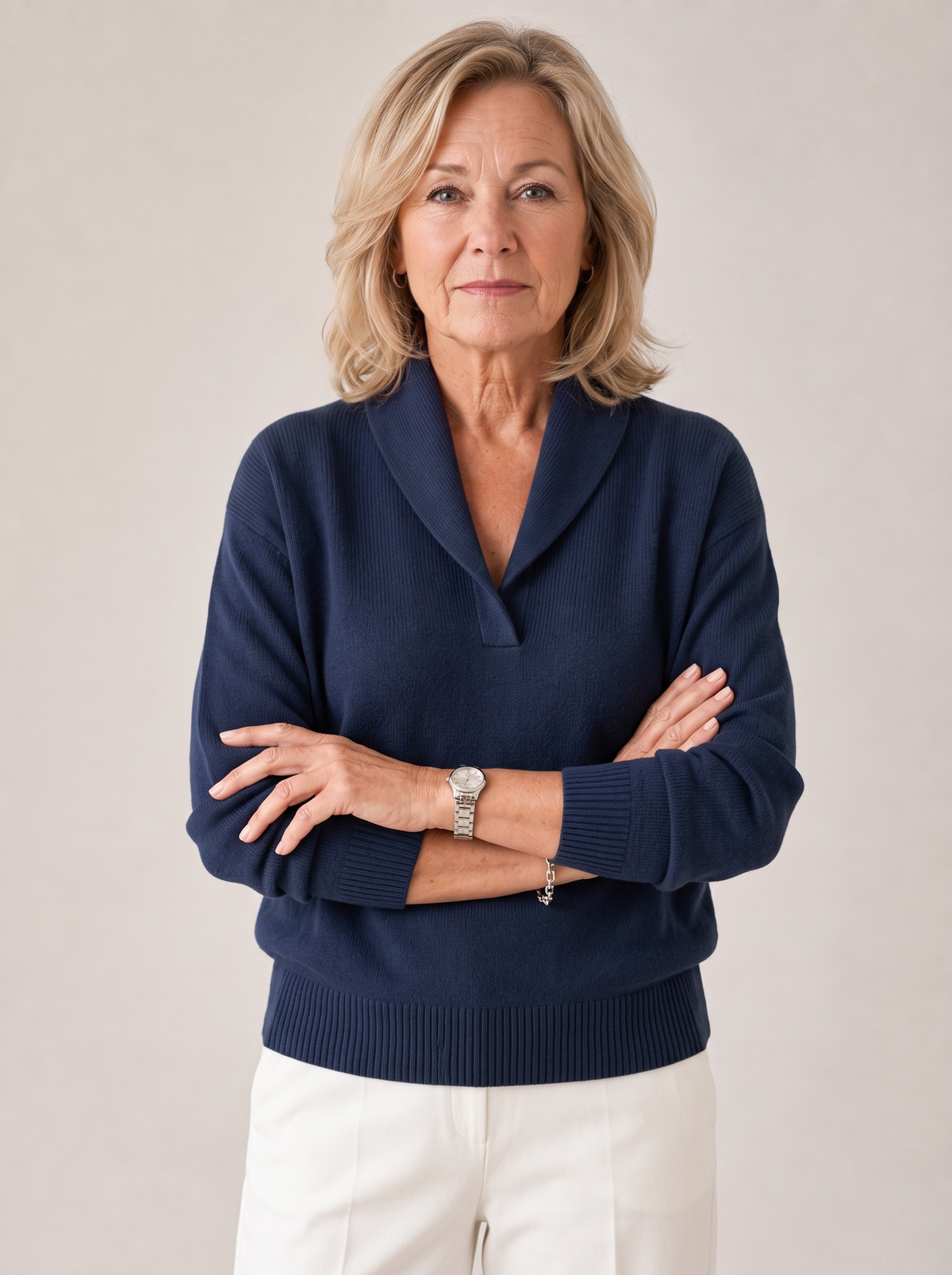 Greta — Shawl Collar Sweater